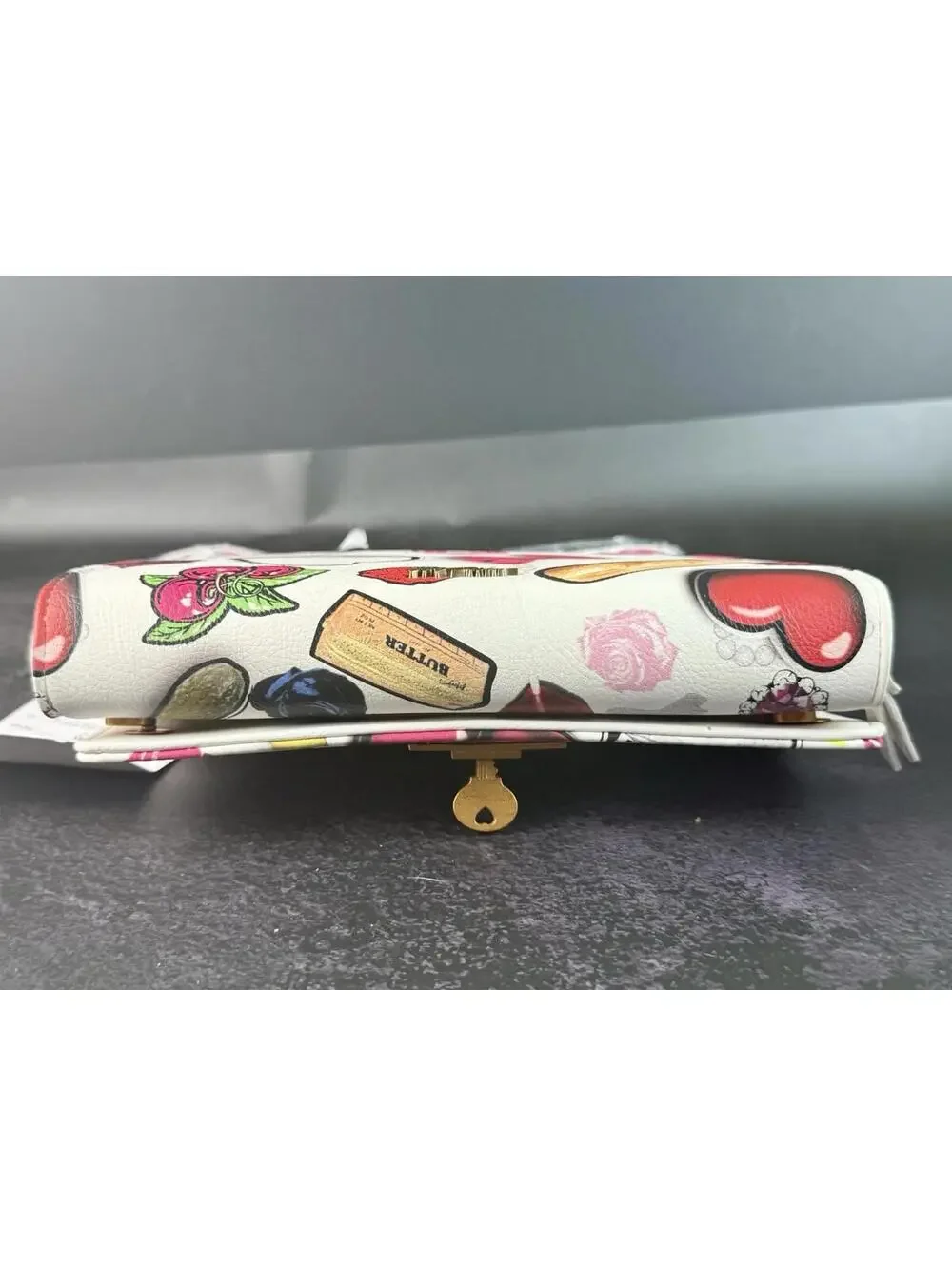 RARE HTF Betsey‎ Johnson Kitsch Foodie Novelty Hearts Crossbody Bag Sample